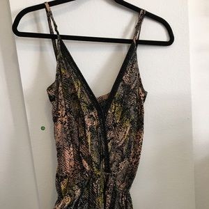 Cleobella snakeskin romper